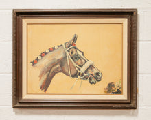 Load image into Gallery viewer, Vintage Horse Oil Painting
