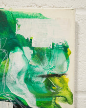 Load image into Gallery viewer, Green Abstract Oil Painting by E. Marz
