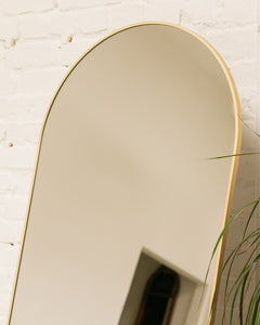 Brass Arch Floor Mirror