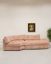 Load image into Gallery viewer, Prima Corner Wedge and Chaise in Belmont Rose
