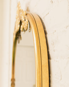 Gold Ornate Rectangular Hanging Mirror