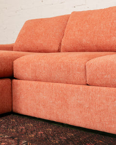 Hauser Sectional Sofa in Amadeo Tangerine