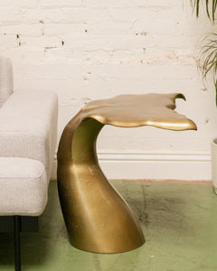 Gold Whale Tail Side Table