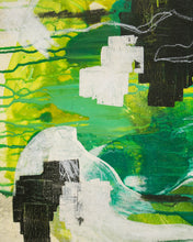 Load image into Gallery viewer, Green Abstract Oil Painting by E. Marz
