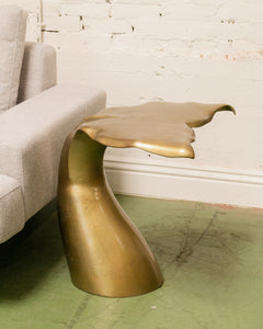 Gold Whale Tail Side Table