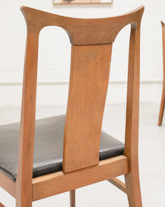 Walnut Set of 4 Chairs