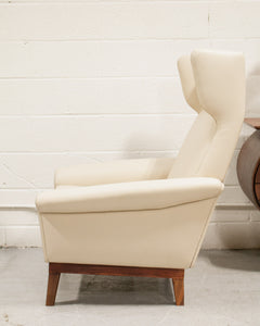 Danish Modern Vintage Wingback Chair