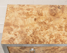 Load image into Gallery viewer, 1970’s Faux Burlwood Lowboy Dresser
