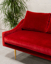 Load image into Gallery viewer, Maroon Loveseat
