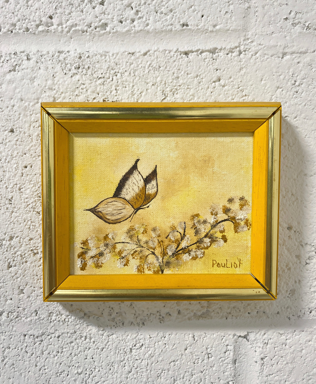 Vintage Mini Butterfly Painting