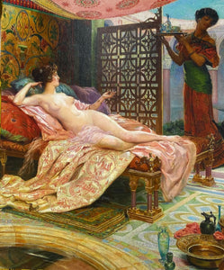 Nude Woman in a Harem Framed Print