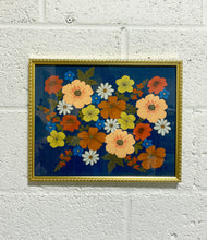 Load image into Gallery viewer, Vintage Framed Floral Art
