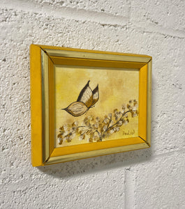 Vintage Mini Butterfly Painting