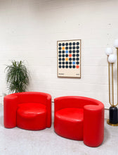 Load image into Gallery viewer, Vintage Red Apostrophe Chair
