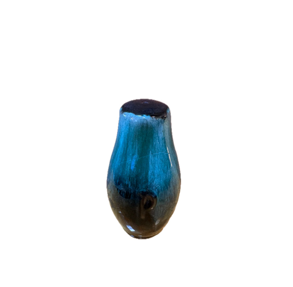 Turquoise and Black Ombre Pepper Shaker