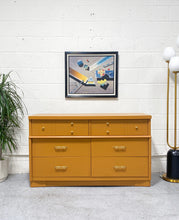 Load image into Gallery viewer, Vintage Butterscotch 6 Drawer Dresser
