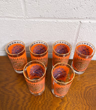 Load image into Gallery viewer, Vintage Jeanette Celestial Aztec Sun Highball Glasses - Set of 6
