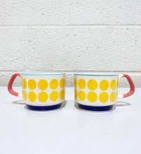 Load image into Gallery viewer, Yellow Polka Dot Ceramic Mug
