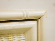 Load image into Gallery viewer, White Vintage Bamboo Nightstand
