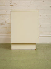 Load image into Gallery viewer, White Vintage Bamboo Nightstand
