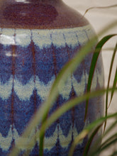 Load image into Gallery viewer, Glazed Earthenware Ovoid Vase With a Blue Hue Flambe Glaze
