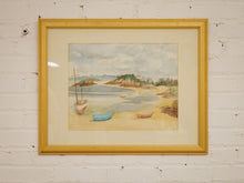Load image into Gallery viewer, Boats on the Sand Watercolor
