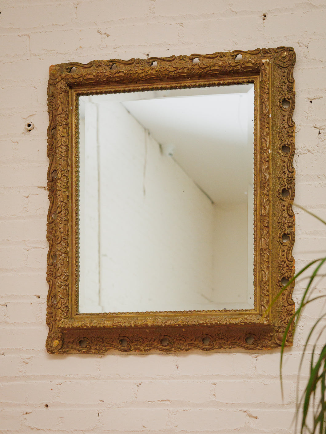 Antique Rectangle Ornate Vintage Mirror
