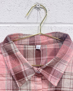 Pink Flannel Blouse (2X)