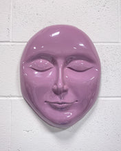 Load image into Gallery viewer, Vintage Large Lavender Plastic  Face Wall Hanging - As Found
