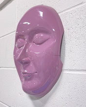 Load image into Gallery viewer, Vintage Large Lavender Plastic  Face Wall Hanging - As Found

