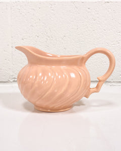 Vintage Peach Franciscan Matte Coffee Cup, Saucer and Creamer