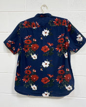 Load image into Gallery viewer, Navy Blue Floral Button Up -Slim Fit (XL)
