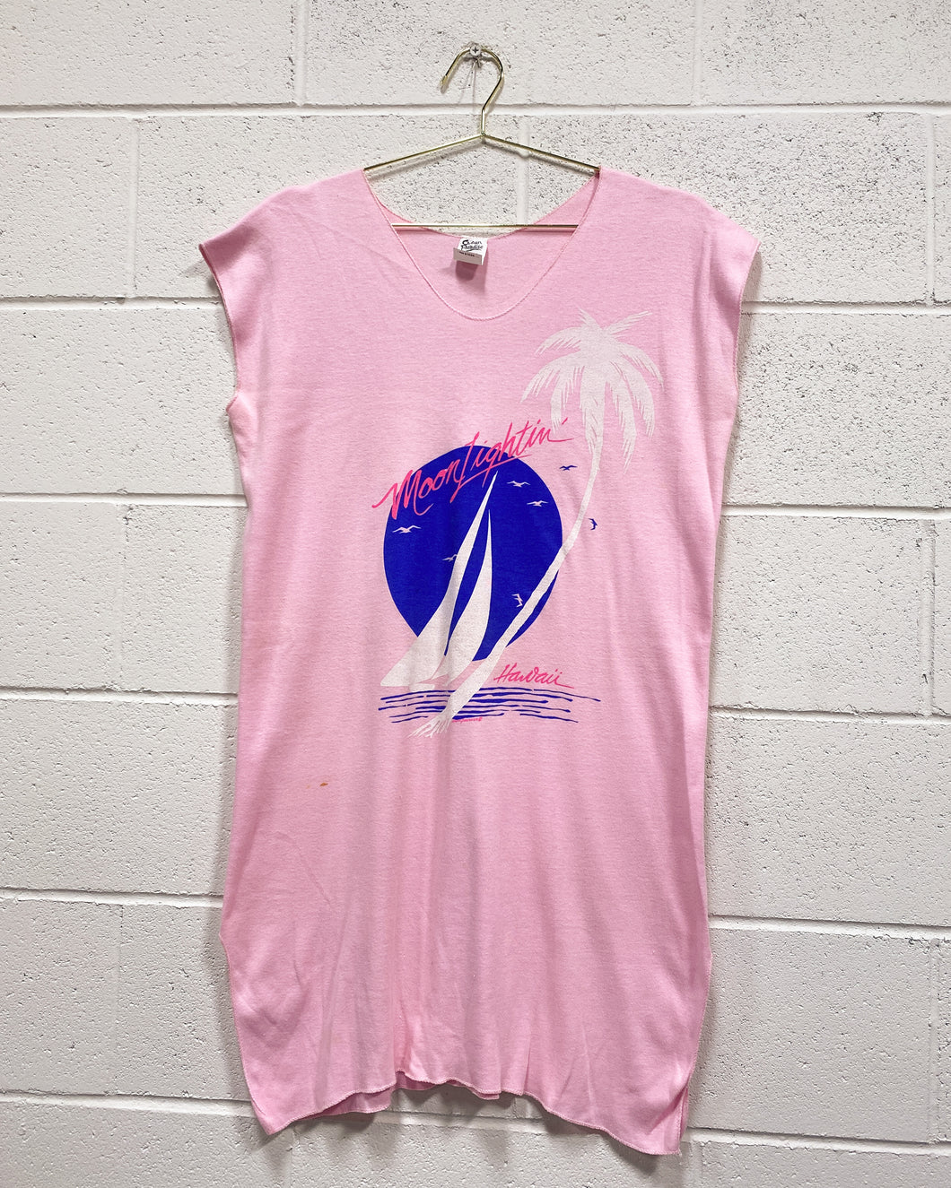 Pink Moonlightin’ Hawaii Long Shirt