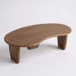 Wood Coffee Amoeba Table
