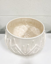 Load image into Gallery viewer, Vintage Large Cream Glazed Planter - Signed
