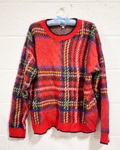 Load image into Gallery viewer, Red Plaid Pullover Sweater (XXL)
