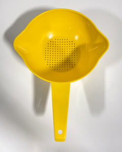 Vintage Tupperware Yellow Plastic Colander