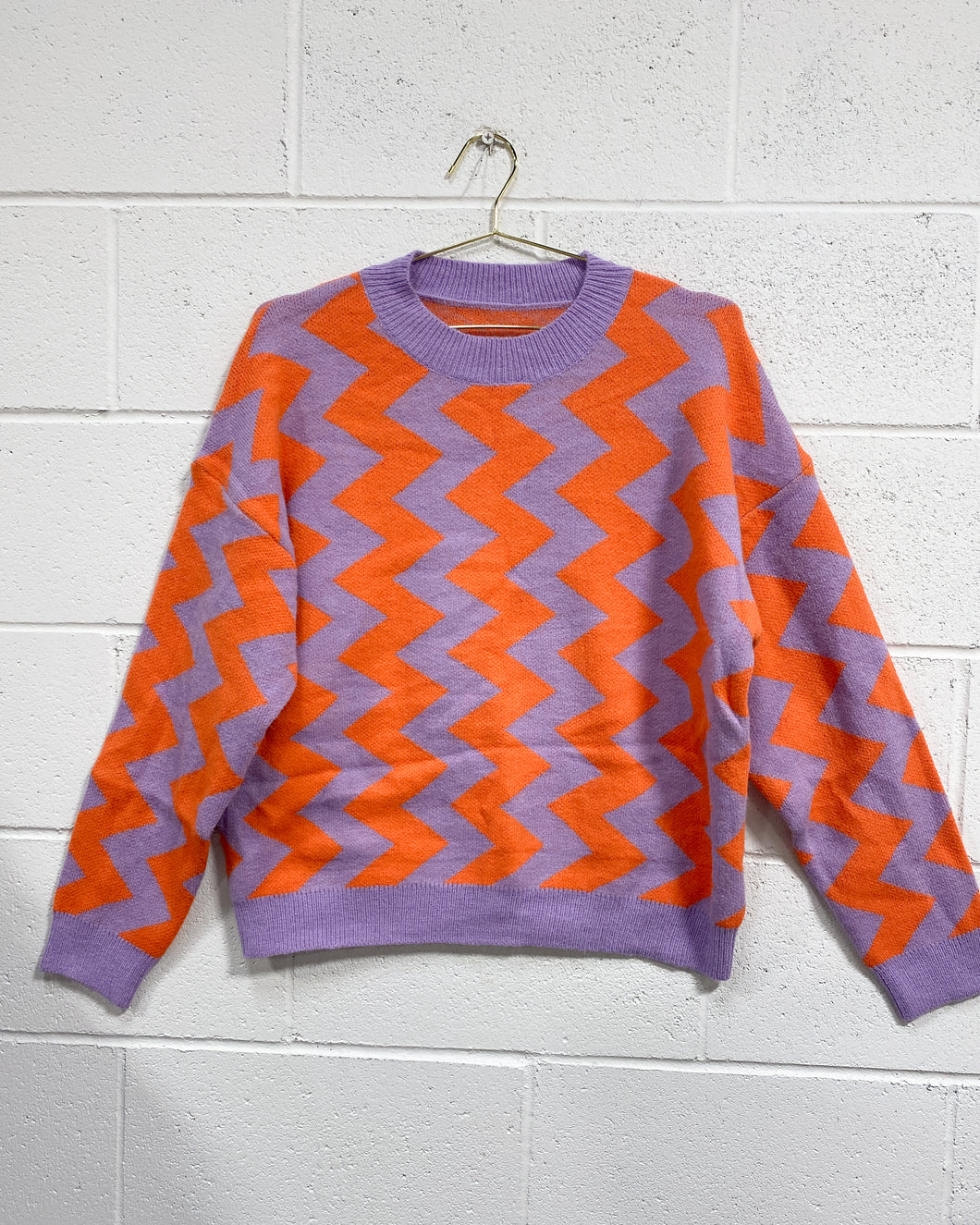 Zig Zag Pullover Sweater