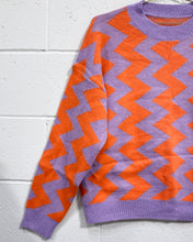 Load image into Gallery viewer, Zig Zag Pullover Sweater
