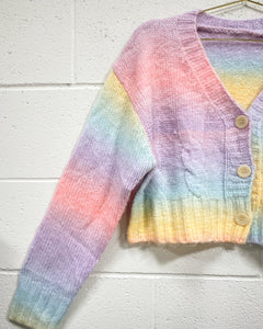 Cotton Candy Skies Cardigan (L)