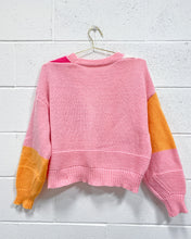 Load image into Gallery viewer, Fruity Color Block Cardigan (XL)
