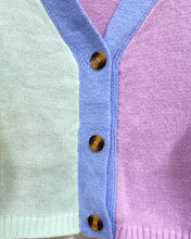 Load image into Gallery viewer, Color Block Cardigan in Pastels (L)
