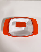 Load image into Gallery viewer, Vintage Orange Geni Small Plastic Serving Dish
