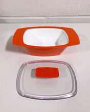 Load image into Gallery viewer, Vintage Orange Geni Small Plastic Serving Dish
