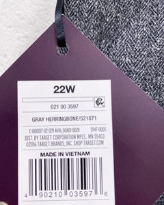 Ava & Viv Grey Tweed Slacks - NWT (22W)