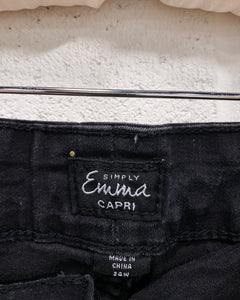 Simply Emma Black Capri Pants (24W)