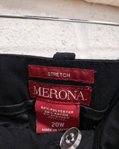 Merona Black Slacks - As Found (20W)