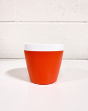 Load image into Gallery viewer, Vintage Orange and White Plastic Cup
