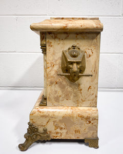 Vintage Faux Marble Mantle Clock