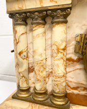 Load image into Gallery viewer, Vintage Faux Marble Mantle Clock
